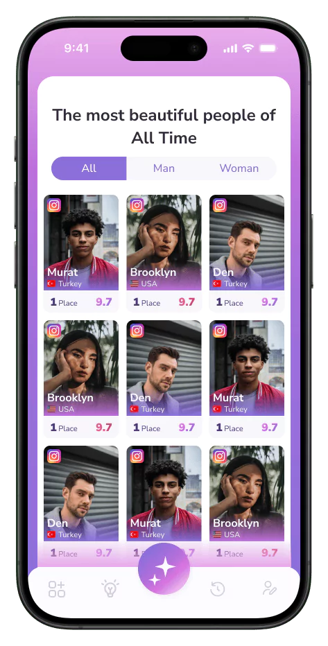Mobile app: Global Beauty Ranking